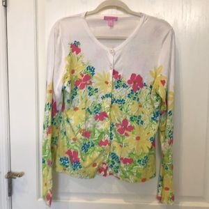 Lilly Pulitzer Floral Cardigan Sz. XL